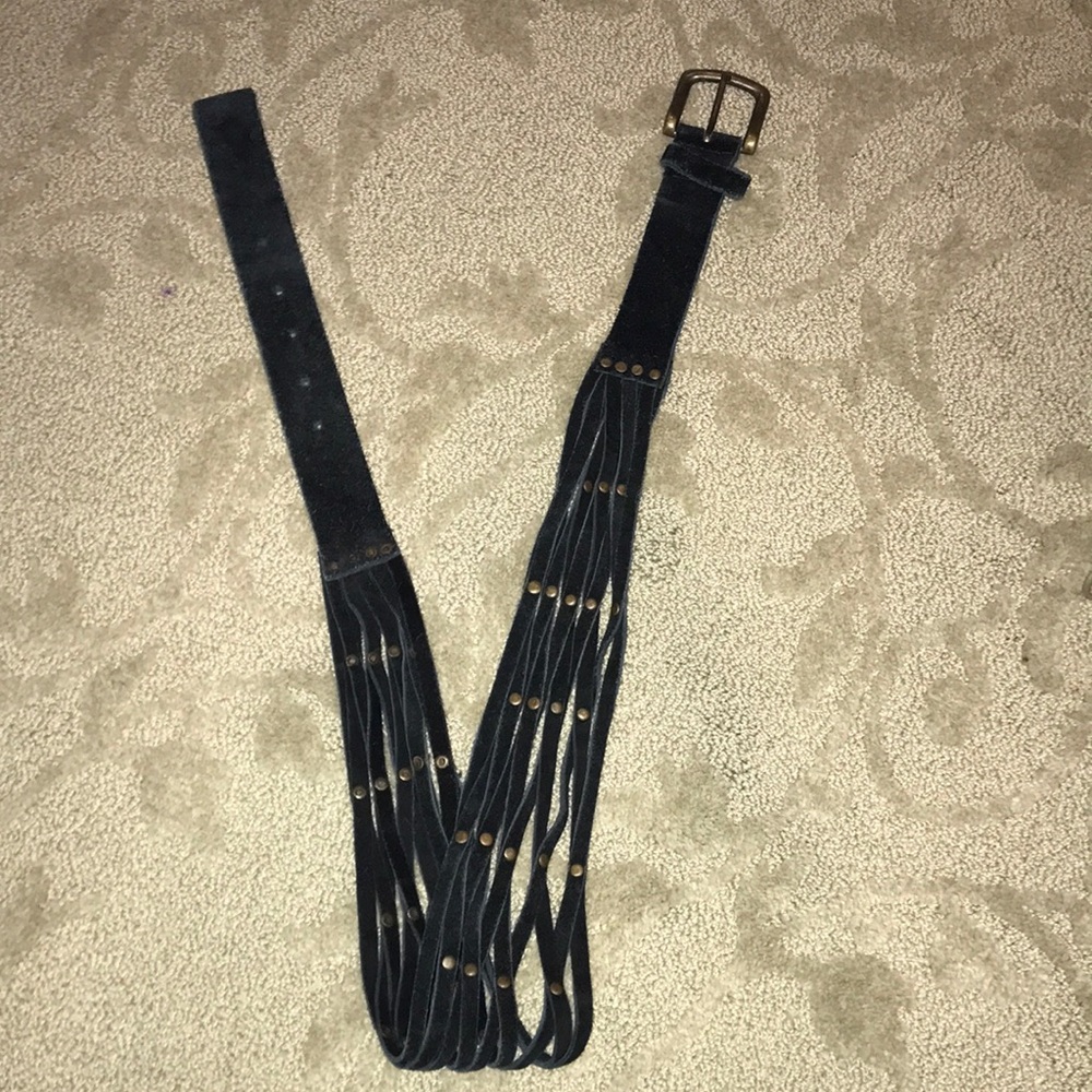 Suede black belt!